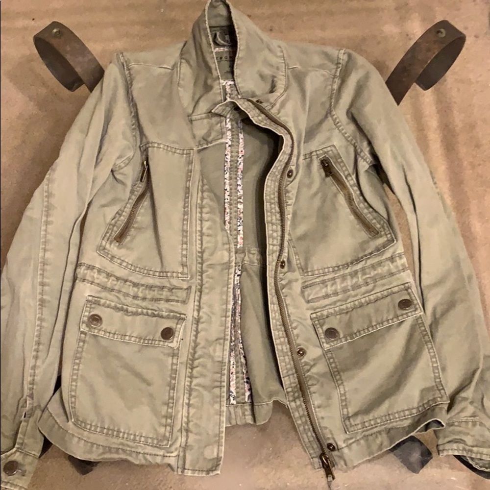 Army green military style jacket